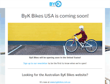 Tablet Screenshot of bykbikes.com